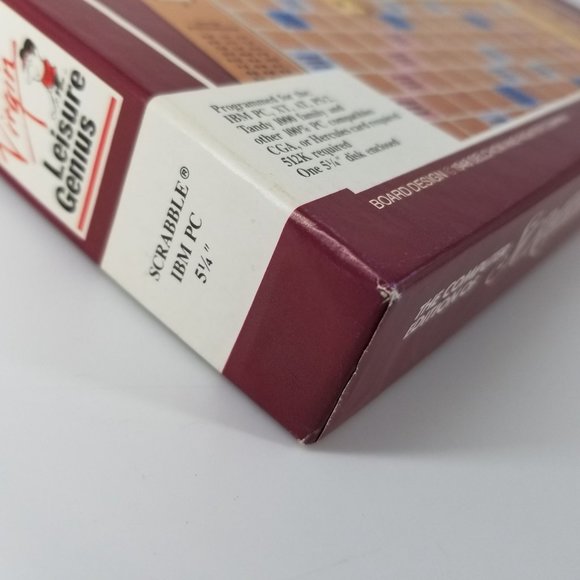 Scrabble PC Computer Game 5 1/4" Floppy Disk Word Spelling Crossword Family - Picture 9 of 12